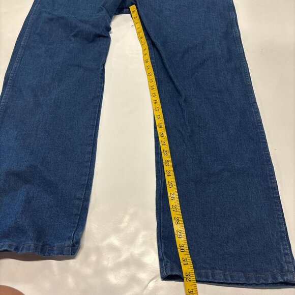 Wrangler Cowboy Cut Jeans Mens 46 X 32 Blue Denim Western Straight Leg - Picture 6 of 8
